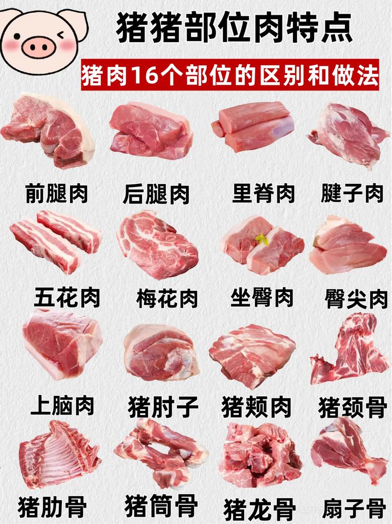 猪身上最好吃的肉排行，梅花肉倒数第一，里脊肉排第2，建议了解
